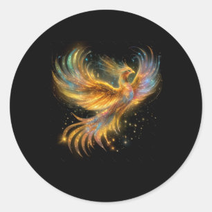 Majestic Pcute Ss Cute Ssnix Rising - Fiery Mythic Classic Round Sticker