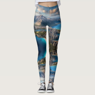 "Majestic Peaks Reflection  Leggings