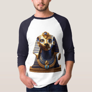 Majestic Pharaoh Statue Artwork T-Shirt