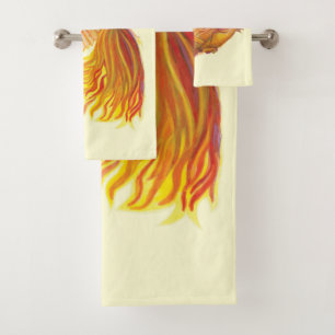 Majestic Phoenix Bird Bath Towel Set