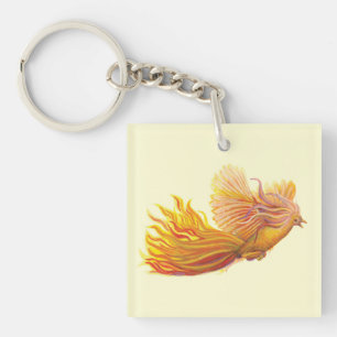 Majestic Phoenix Bird  Key Ring