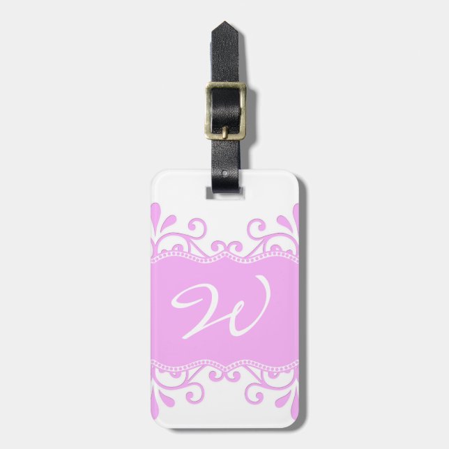 Majestic Pink Luggage Tag (Front Vertical)