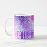 Majestic Pink Purple Nebula Galaxy Glitter
