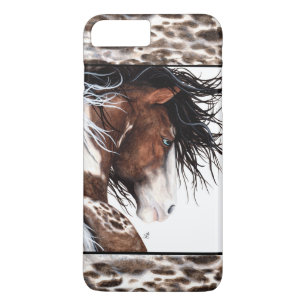 Majestic Pintaloosa Horse by BiHrLe iPhone Case