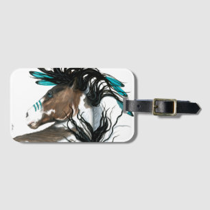 Majestic Pinto Horse by Bihrle Luggage Tag