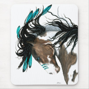 Majestic Pinto Horse by Bihrle Mouse Mat