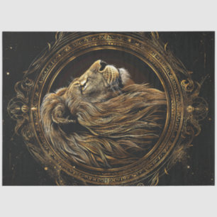 Majestic Portrait Lion Tissue Paper