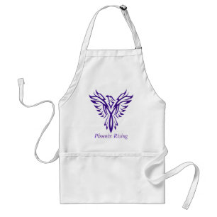Majestic Purple Phoenix Rising apron