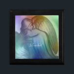 Majestic Rainbow Angel keepsake Box<br><div class="desc">This rainbow angel keepsake box will make a great Christmas,  valentine's day,  birthday,  baby shower or mother's day gift. Choose your box size and frame colour. Customise with a name or date.</div>
