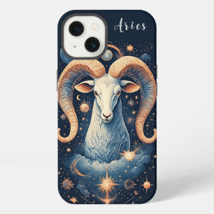 Majestic Ram Surrounded by Celestial Objects iPhone 13 Case