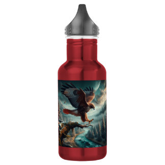 Majestic Red-Tailed Hawk Soaring 532 Ml Water Bottle