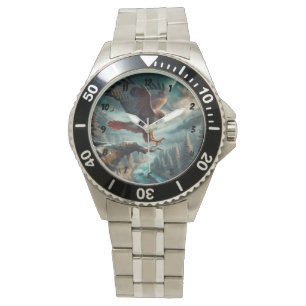 Majestic Red-Tailed Hawk Soaring Watch