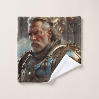 Majestic Regal Steampunk King Flannel Wash Cloth