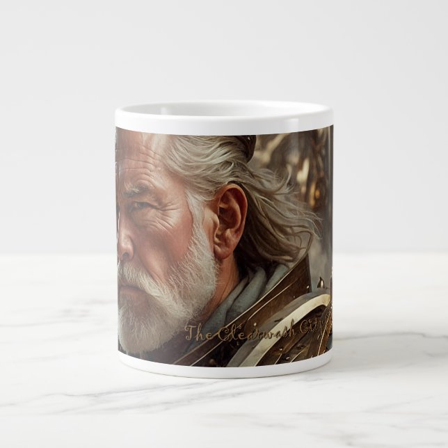 Majestic Regal Steampunk King Jumbo Mug (Front)