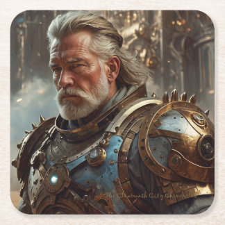 Majestic Regal Steampunk King Paper Coaster 