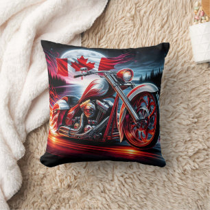 Majestic ride under the Canadian night sky Cushion