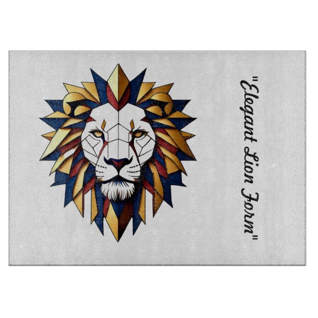 "Majestic Roar" Cutting Board (Front)