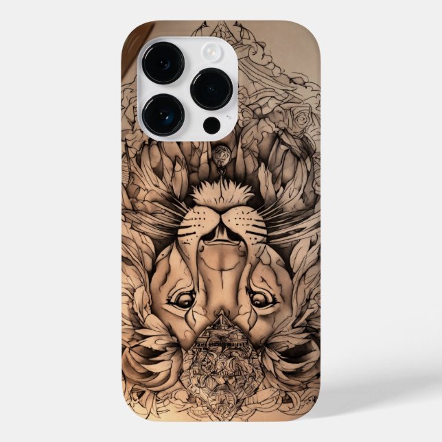 Majestic Roar: Lion Print Tee  Case-Mate iPhone Case (Back)