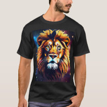 "Majestic Roar: Lion Tattoo Design T-Shirt"