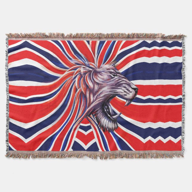 Majestic Roar Throw Blanket (Front)