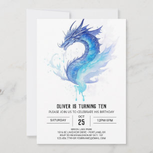 Majestic Roaring Fun Birthday Invitation