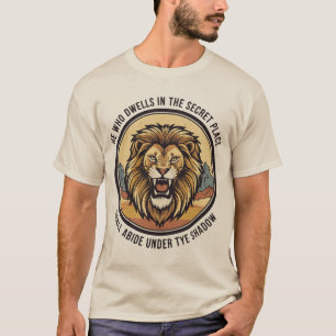 Majestic Roaring Lion Emblem T-Shirt