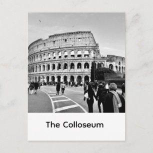 Majestic Roman Colosseum: Iconic Sunset Architectu Postcard