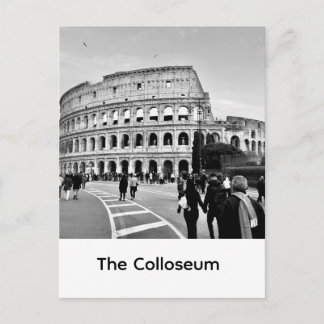 Majestic Roman Colosseum: Iconic Sunset Architectu Postcard