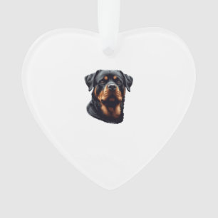 Majestic Rottweiler Dog Art Ornament