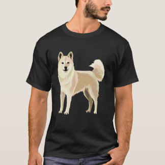 Majestic Samoyed Standing Bjelkier Dog Lovers T-Shirt