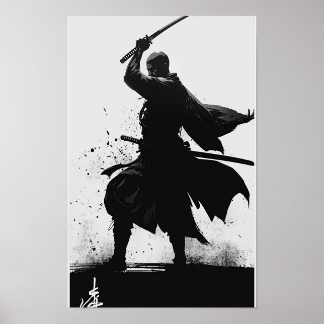 Majestic Samurai Warrior Poster (Front)