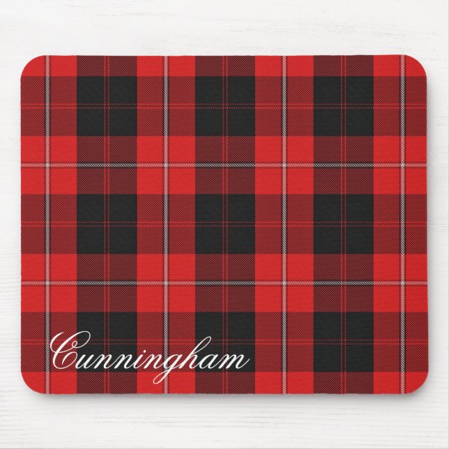Majestic Scottish Clan Cunningham Tartan Mouse Mat (Front)