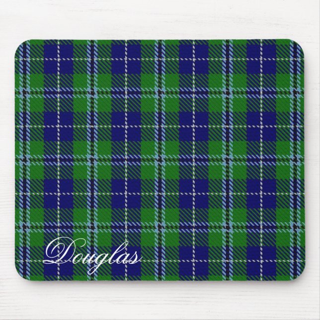 Majestic Scottish Clan Douglas Tartan Mouse Mat (Front)