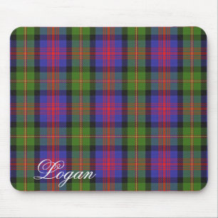 Majestic Scottish Clan Logan Tartan Mouse Mat