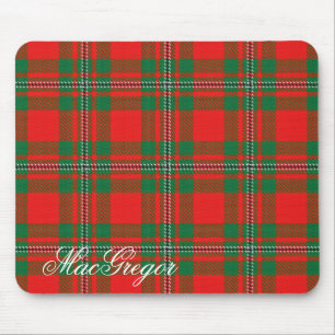 Majestic Scottish Clan MacGregor Gregor Tartan Mouse Mat