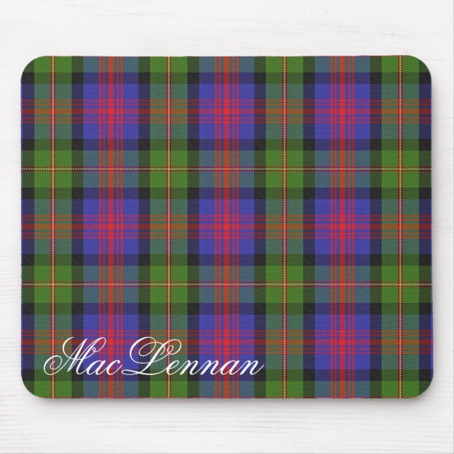 Majestic Scottish Clan MacLennan Tartan Mouse Mat (Front)