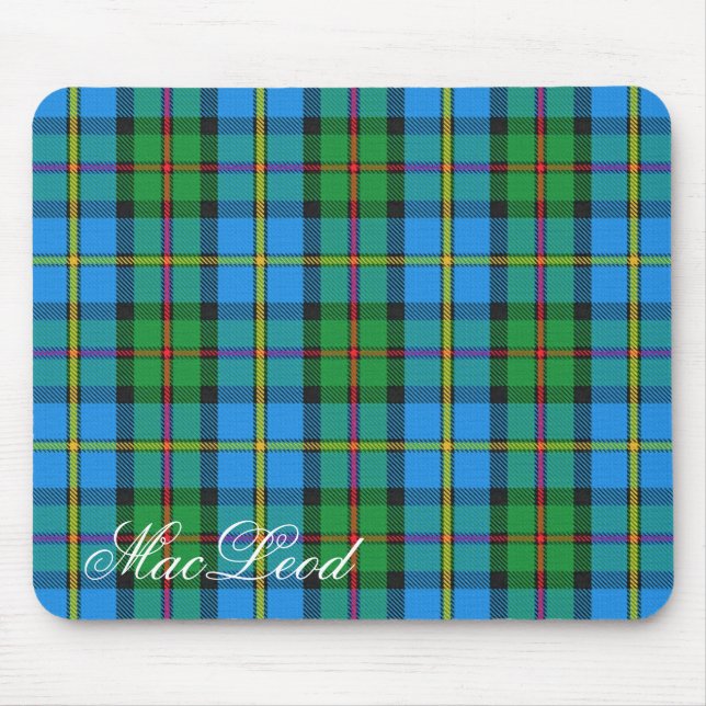 Majestic Scottish Clan MacLeod of Harris Tartan Mouse Mat (Front)