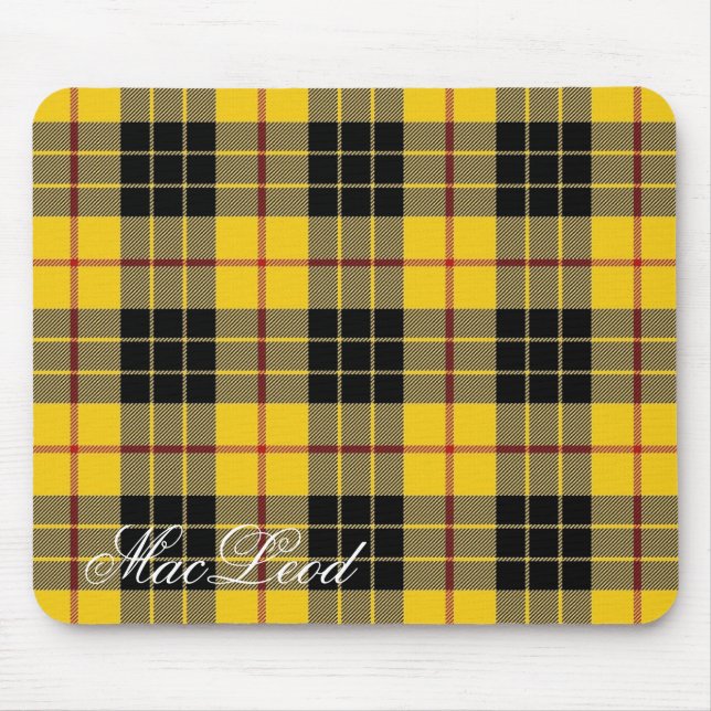 Majestic Scottish Clan MacLeod of Lewis Tartan Mouse Mat (Front)