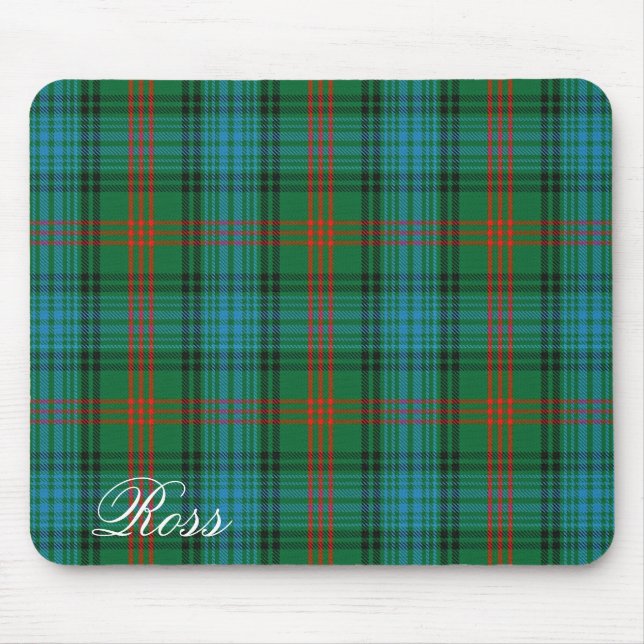 Majestic Scottish Clan Ross Tartan Mouse Mat (Front)