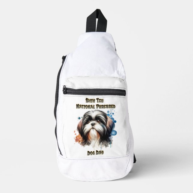 Majestic Shih Tzu: National Purebred Sling Bag (Front)