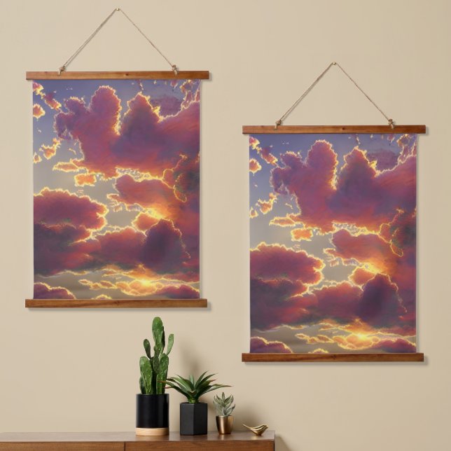 Majestic Sky View Hanging Tapestry (Asymmetrical)