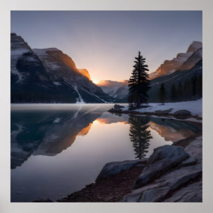 Majestic Snow-Capped Mountains Poster