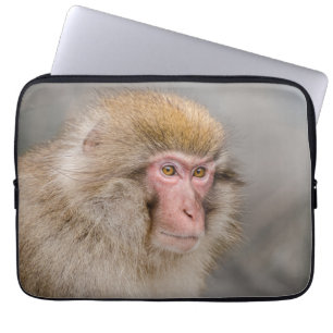 Majestic Snow Monkey: Japanese Photography Laptop Sleeve