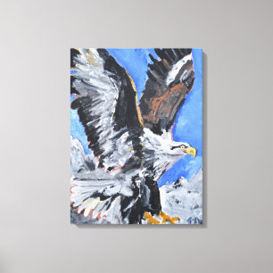 Majestic Soaring Bald Eagle Canvas Print