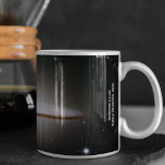 Majestic Sombrero Galaxy Hubble Telescope 2004 Coffee Mug<br><div class="desc">This beautiful space image was captured by NASA's Hubble Telescope in 2004. It shows the Sombrero galaxy (Messier 104 or M104). It is a spiral galaxy in the Virgo cluster of galaxies. It is 30 million light-years from Earth. Enhanced for print by BeautifulSpace. Descriptive text may be edited or removed,...</div>