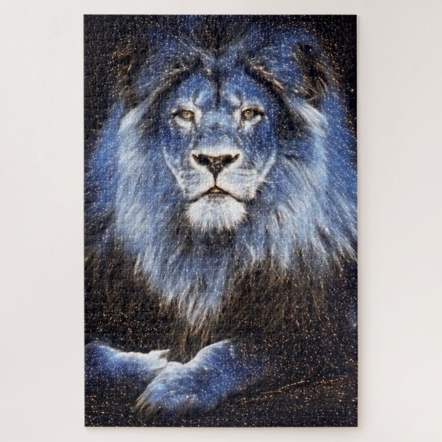 Majestic Sparkle Lion Jigsaw Puzzle (Vertical)