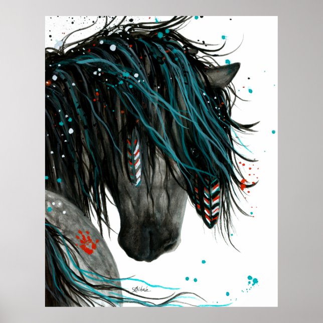 Majestic Spirit Horse by AmyLyn Bihrle Poster (Front)