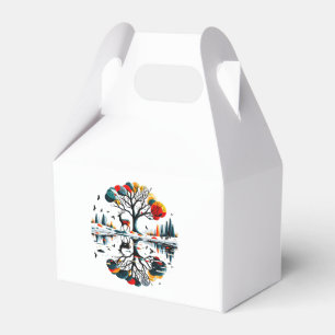 Majestic Stag in Snowy Winter Forest Favour Box