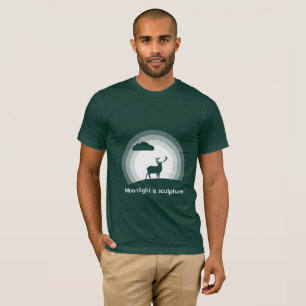 Majestic Stag Silhouette Under Lunar Light Style B T-Shirt