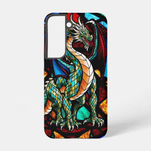 Majestic Stained Glass Dragon Mythical Masterpiece Samsung Galaxy Case